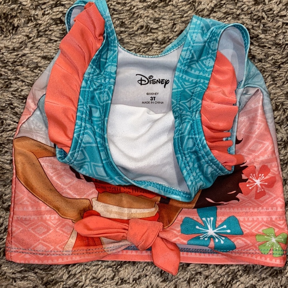 Disney 3T Moana Two-Piece Tankini Swimsuit - Picture 4 of 5